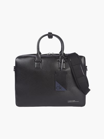 Calvin Klein Táskák & Kiegészítők HU695822 | Calvin Klein Bőr Férfi Laptop Táska Fekete